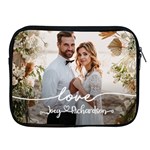 Personalized Wedding Couple Photo Name iPad Zipper Case Apple iPad Zipper Case Front