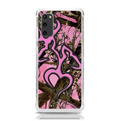 Pink Browning Deer Glitter Camo Samsung Galaxy S20 6 2 Inch Tpu Uv Case
