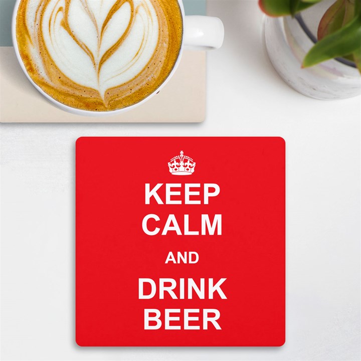 Personalized Keep Calm Any Text UV Print Square Tile Coaster UV Print Square Tile Coaster 