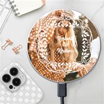 Personalized Frame Name Photo Wireless Fast Charger Wireless Fast Charger(White) Front