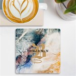 Personalized Initial Name Marble UV Print Square Tile Coaster UV Print Square Tile Coaster  Front