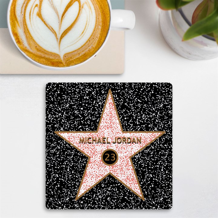 Personalized Hollywood Walk of Fame Name Any Text Age Birthday UV Print Square Tile Coaster UV Print Square Tile Coaster 