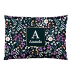 Personalized Floral Pattern Initial Name Pillow Case Pillow Case 26.62 x18.9  Pillow Case