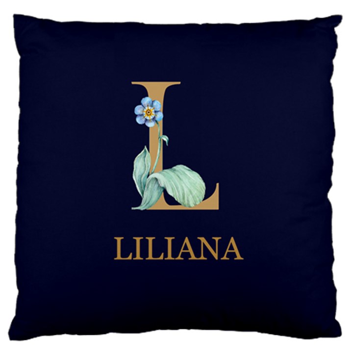 Personalized Initial Name Any Text Large Cushion Case Large Cushion Case (One Side)