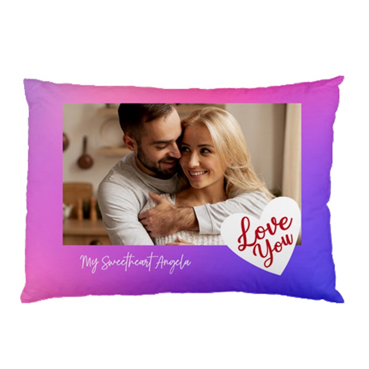 Personalized Photo Love You Any Text Pillow Case Pillow Case