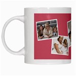 Personalized 4 Photo Family Name Any Text Mug White Mug Left