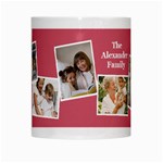 Personalized 4 Photo Family Name Any Text Mug White Mug Center