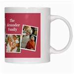 Personalized 4 Photo Family Name Any Text Mug White Mug Right