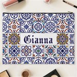 Personalized Tiles Name Cosmetic Bag Cosmetic Bag (XXXL) Back