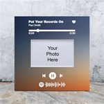 Personalized Music Player Song Name Any Text Box Photo Frame White Box Photo Frame 4  x 6  Front