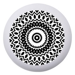 Circular Concentric Radial Symmetry Abstract Dento Box With Mirror