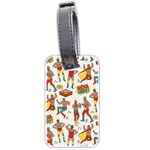 Personalized Wrestling Illustration Luggage Tag Luggage Tag (two sides) Front