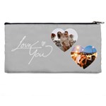 Personalized Love Text Collage Photo Pencil Case Pencil Case Back