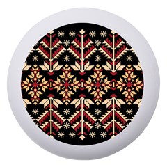 Vector Illustration Of Ukrainian Folk Seamless Pattern Ethnic Ornament Border Element Traditional Dento Box With Mirror