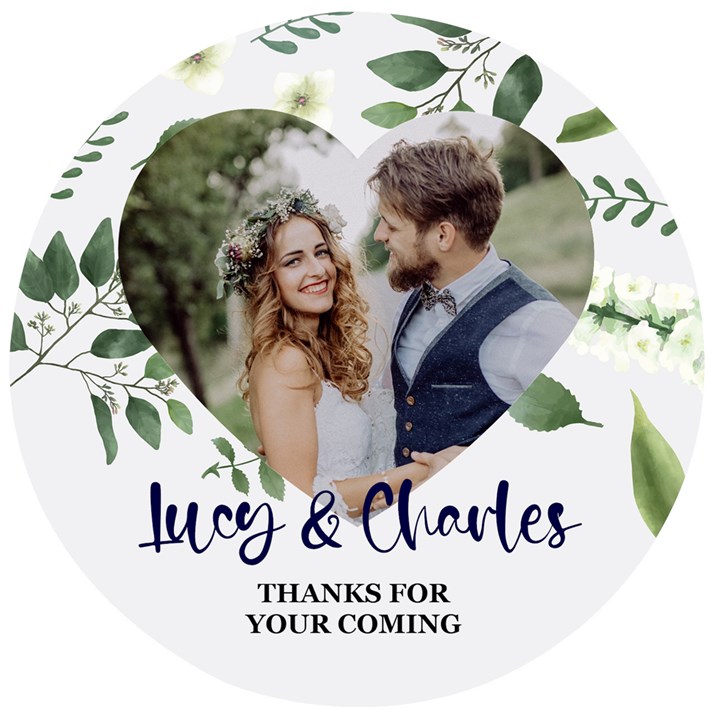 Personalized Married Thanks for your coming Name Any Text Wooden Bottle Opener Wooden Bottle Opener (Round)
