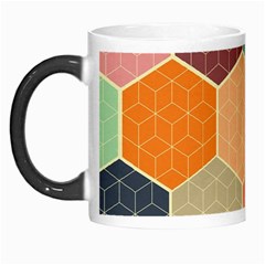 Abstract Hex Hexagon Grid Pattern Honeycomb Morph Mug