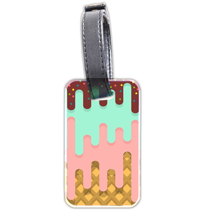 Personalized Name Ice Cream Luggage Tag (two sides) Luggage Tag (two sides)