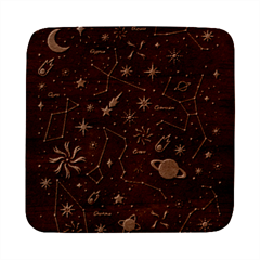 Starry Night  Space Constellations  Stars  Galaxy  Universe Graphic  Illustration Square Wood Guitar Pick Holder Case And Picks Set