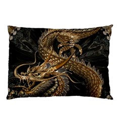 Japanese Dragon Pentagram Pillow Case (two Sides)