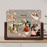 Personalized 5 Photo Floral Worlds Best Grandmother Any Text Acrylic UV Print 8  Tabletop Frame Acrylic UV Print 8  Tabletop Frame (U-Shape) Front