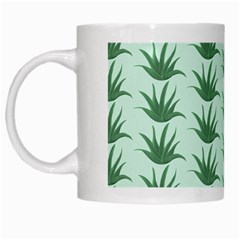 Aloe Plants Pattern Scrapbook White Mug