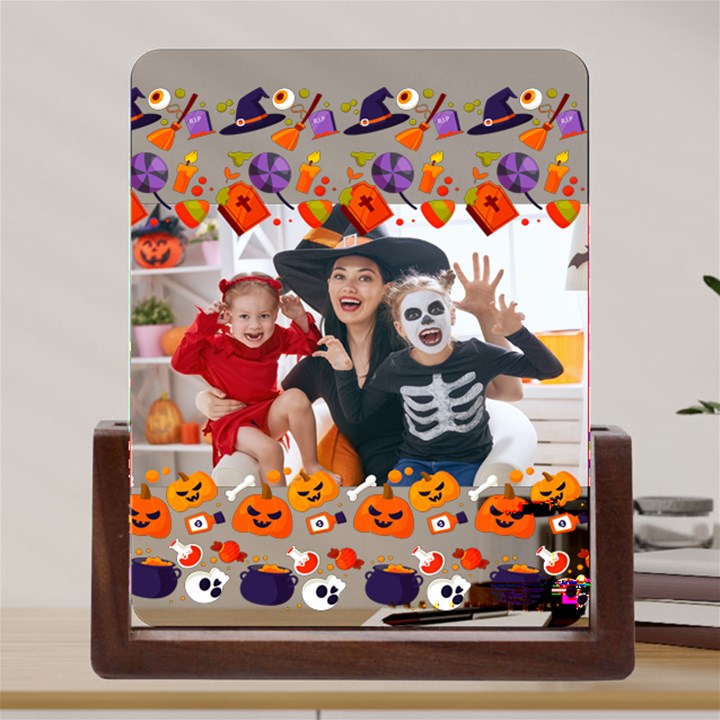 Personalized Photo Halloween Divider Acrylic UV Print 6  Tabletop Frame Acrylic UV Print 6  Tabletop Frame (U-Shape)