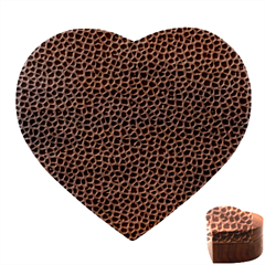 Marble Cracked Pattern Surface Heart Wood Jewelry Box
