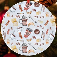 Coffee Mania Caffeine Uv Print Acrylic Ornament Round