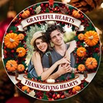 Personalized Thanksgiving Photo Round Ornament UV Print Acrylic Ornament Round Front