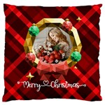 Personalized Photo Christmas Large Cushion Case  Large Cushion Case (Two Sides) Front