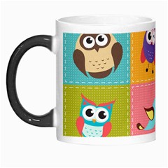 Owls Pattern, Abstract, Art, Desenho Morph Mug