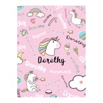 Personalized Baby Unicorn Blanket Two Sides Premium Plush Fleece Blanket (Mini) 35 x27  Blanket Front