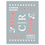 Personalized Name Wedding Family Love Two Sides Premium Plush Fleece Blanket (Baby Size) 40 x30  Blanket Front