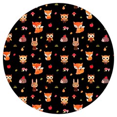 Cool Woodland Animal, Koteto, Scandinavian, Acorn Round Trivet