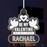 Personalized Couple Valentine Day Names Any Text LED Acrylic Ornament LED Acrylic Ornament Front