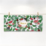 Personalized Tropical Summer Name Any Text Hand Towel Hand Towel Front