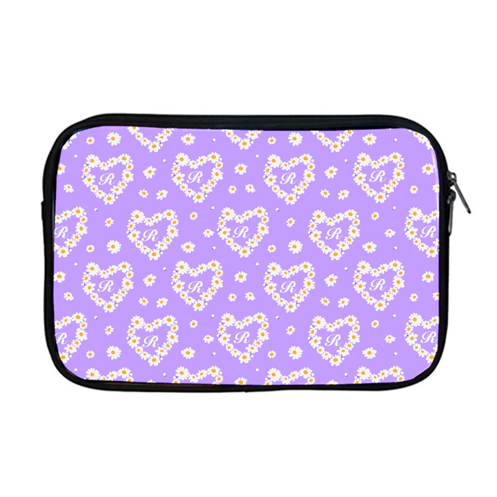 Personalized Name Any Text Bellis Heart Apple MacBook Pro 17  Zipper Case