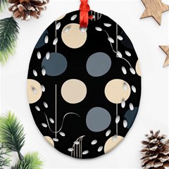 A Minimalist Pattern With Simple Lines And Shapes, Creating A Clean And Modern Aesthetic 03 Oval Filigree Ornament (two Sides)