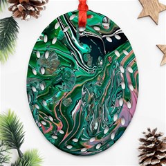 Malachite  Ornament (oval Filigree)