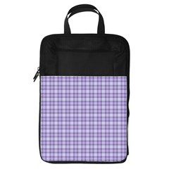 Purple Plaid Tartan 2 Foldable Shoe Storage Bag