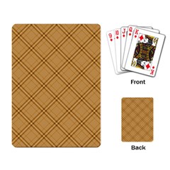 Autumn Fall Plaid Tartan 1 Diagonal Playing Cards Single Design (rectangle)