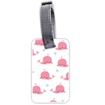 Cute Cartoon Whale Luggage Tag (two sides) Back
