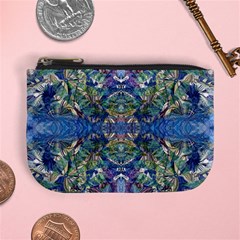 Blue Arabesque Mini Coin Purse