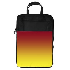 Burgundy Red To Electric Yellow Linear Gradient Foldable Shoe Storage Bag