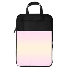 Pink Lace To Cream Yellow Bilinear Gradient Foldable Shoe Storage Bag