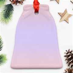 Pale Pink To Pale Violet Bilinear Gradient Bell Ornament (two Sides)