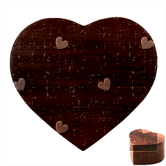 Corazones, Blue, Pattern Heart Wood Jewelry Box