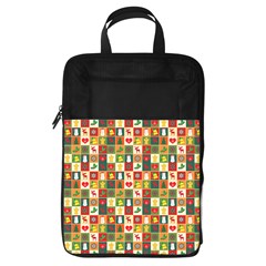 Template Christmas Pattern Foldable Shoe Storage Bag