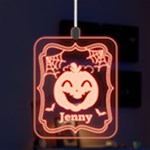 Halloween Pumpkin LED Acrylic Ornament Front