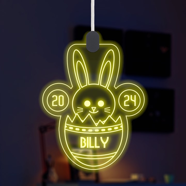 Easter Rabbit LED Acrylic Ornament